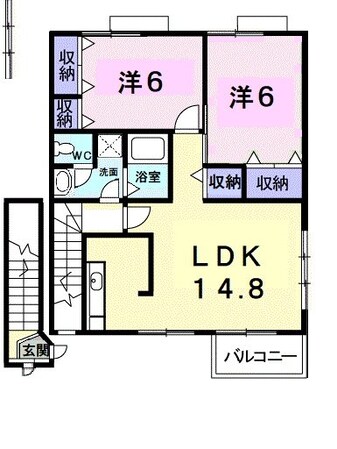 サンブリーゼ東山　Ａの物件間取画像